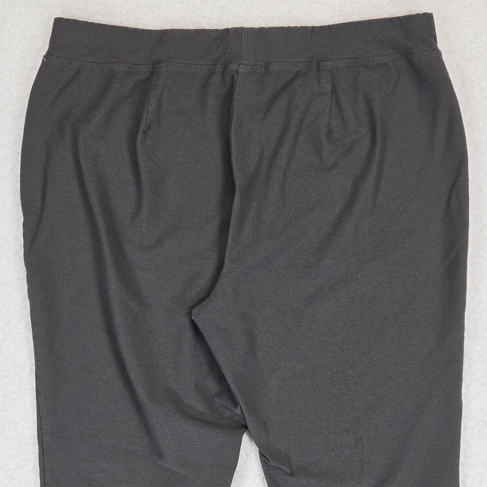Eileen Fisher Womens Gray Slim Leg Ankle Pants Medium Stretch Knit Minimalist - Picture 6 of 13